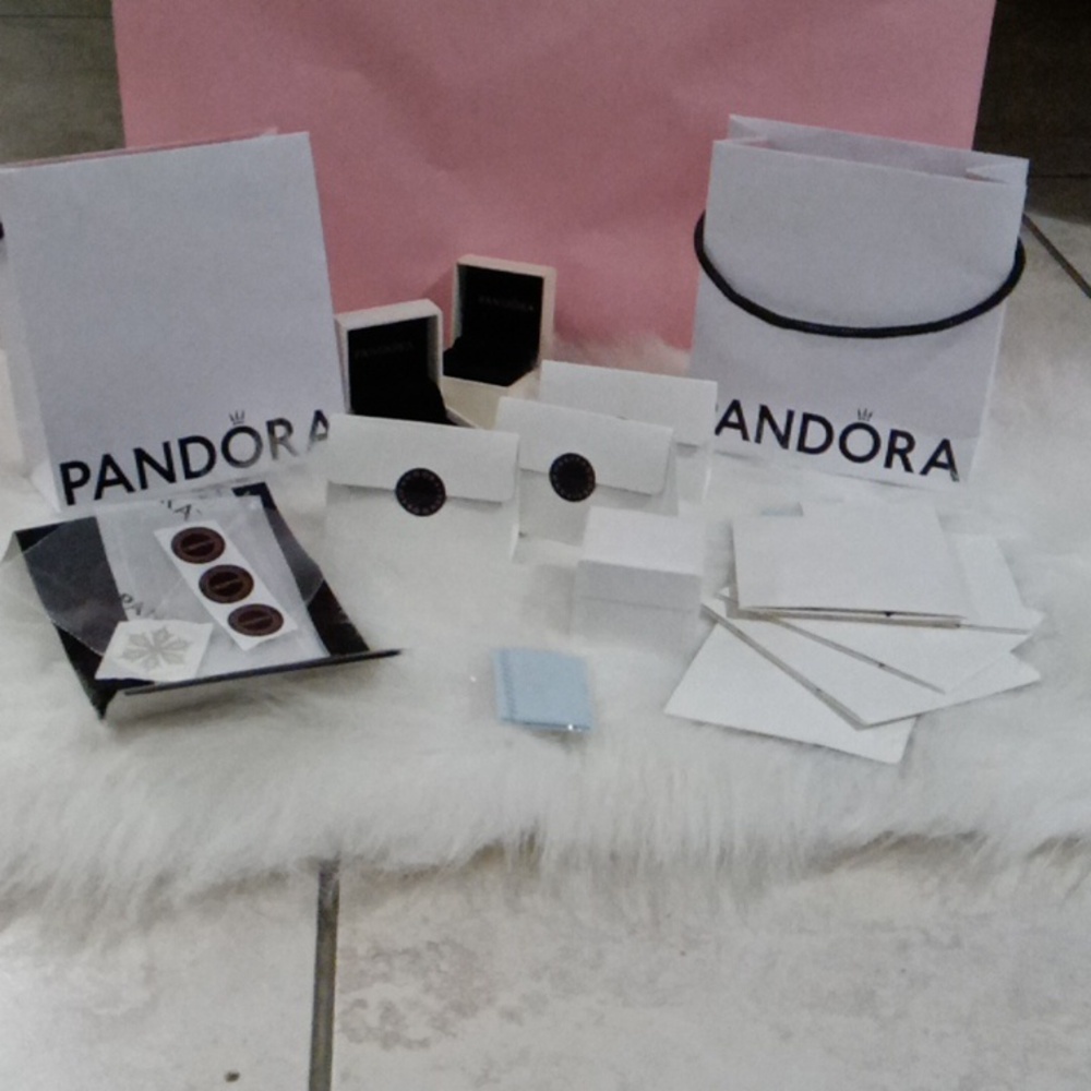 Pandora boxes, jewelry dust bags and 2 bags bundle